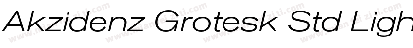 Akzidenz Grotesk Std Light Cnd字体转换
